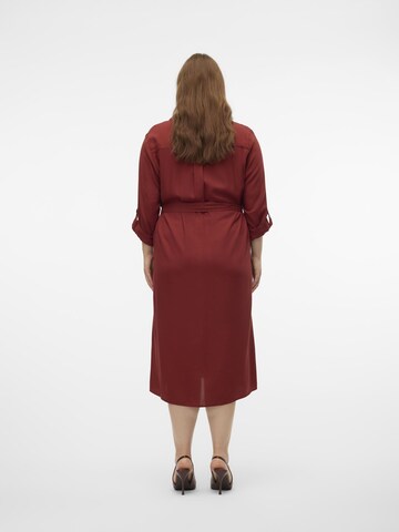 Vero Moda Curve Blusekjole 'BUMPY' i brun