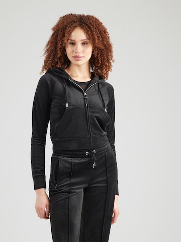 Juicy Couture Zip-Up Hoodie 'MADISON' in Black
