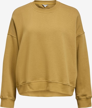Sweat-shirt 'OBJARINA' OBJECT en beige : devant