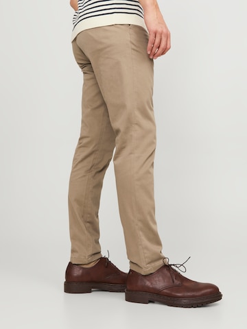JACK & JONES - Slimfit Calças chino 'JJIMarco JJBowie' em bege