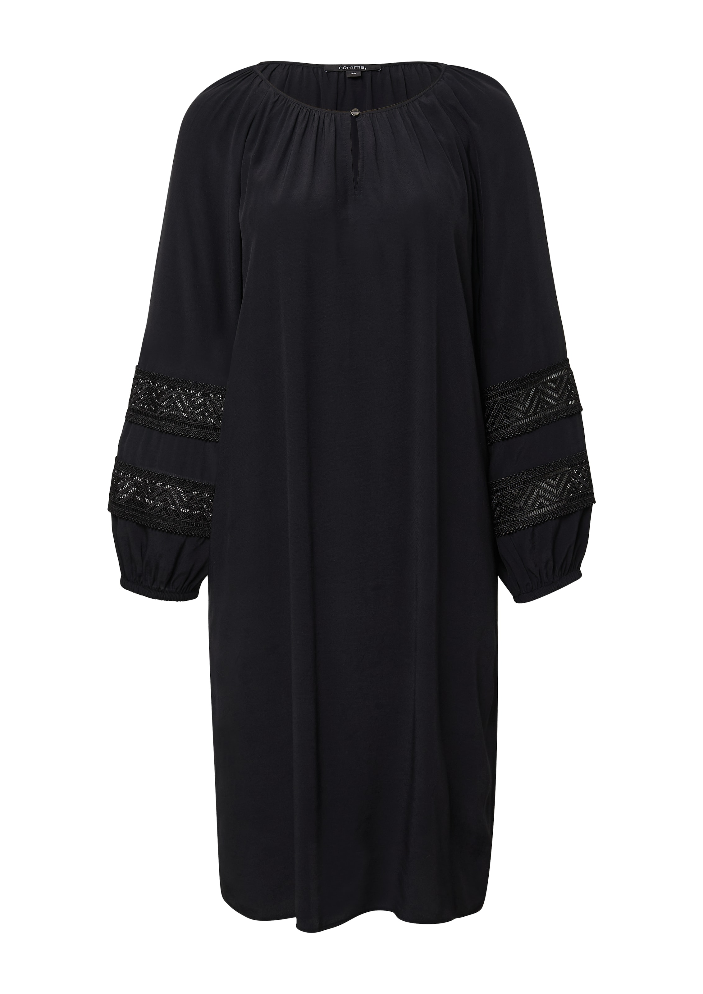 COMMA Jurk in Zwart: voorkant