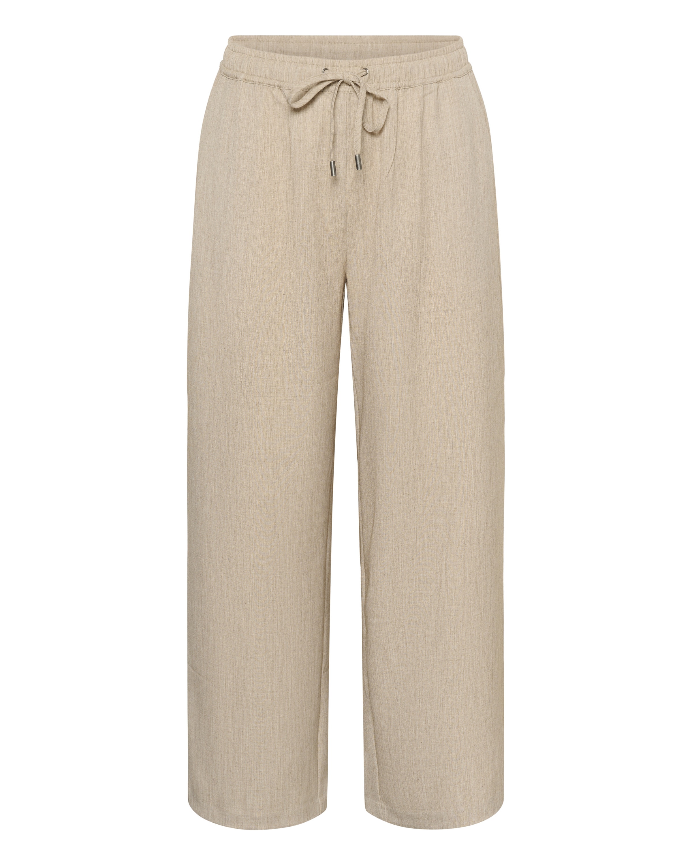 KAFFE CURVE - Pierna ancha Pantalón en beige: frente