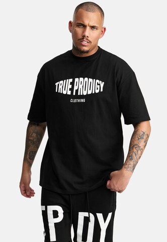 trueprodigy Shirt ' Miguel ' in Zwart: voorkant