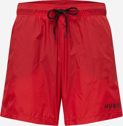 HUGO Shorts de bain 'Haiti' en rouge / noir, Vue avec produit