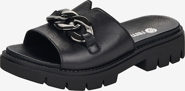 REMONTE Mules in Black: front