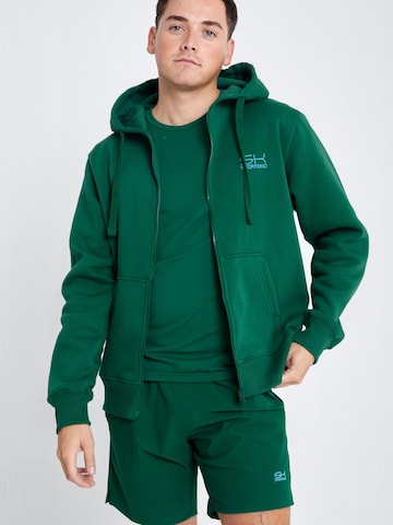 SPORTKIND Sportjas 'Unisex Zip Hoodie' in Groen