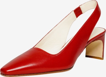 Henry Stevens Slingback Pumps 'Emily SB' in Red: front