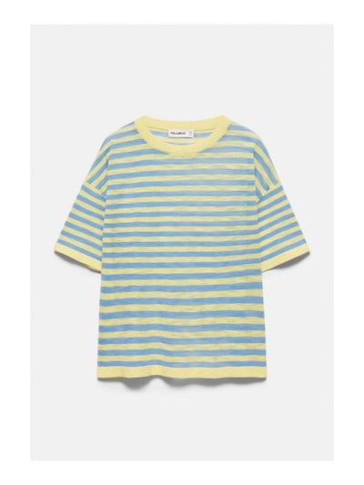 Pull&Bear Shirts i XS i lyseblå / gul, Produktvisning