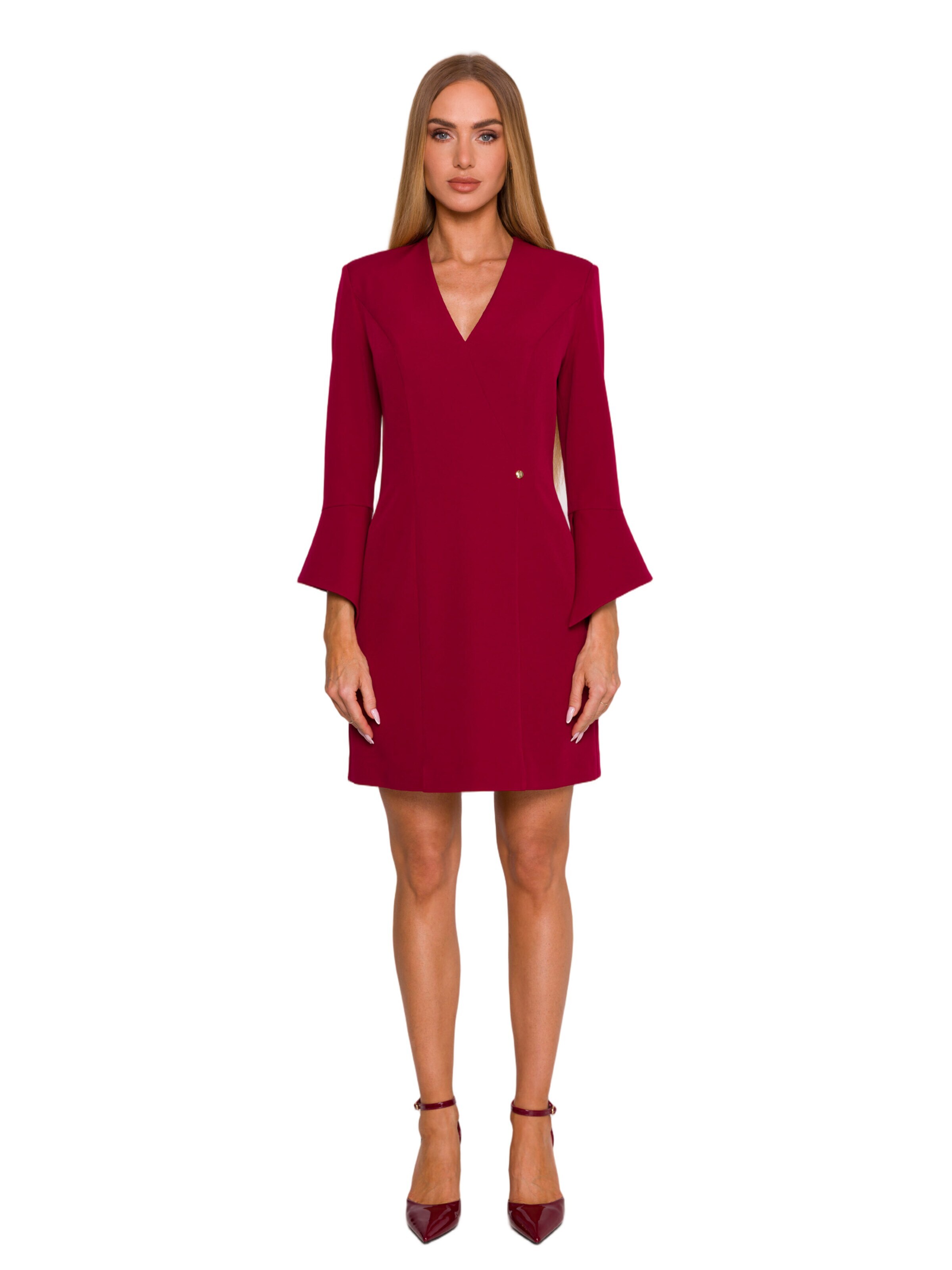 Rochie 'Sukienka z szerokimi mankietami' de la made of emotion pe roșu