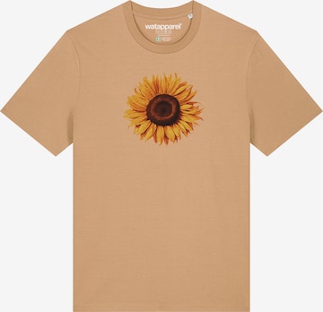 Watapparel Shirt 'Sonnenblume' in Beige: Vorderseite