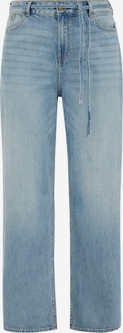 mėlyna WE Fashion Plačios klešnės Džinsai: priekis