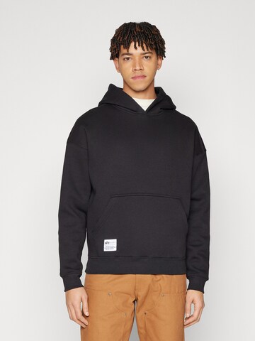 ALPHA INDUSTRIES Μπλούζα φούτερ σε μαύρο