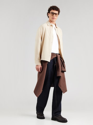 GAP Regularny krój Koszula w kolorze beżowy