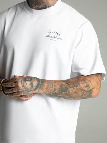 SikSilk T-Shirt in Weiß