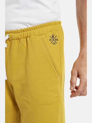 Jan Vanderstorm Regular Workout Pants 'Raune' in Yellow