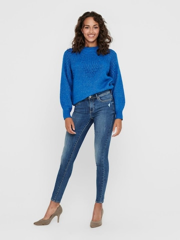 Skinny Jean 'Wauw' ONLY en bleu