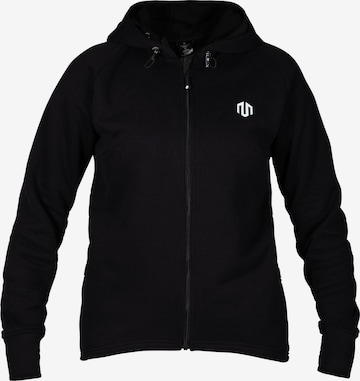 MOROTAI Sports sweat jacket 'Naka' in Black: front