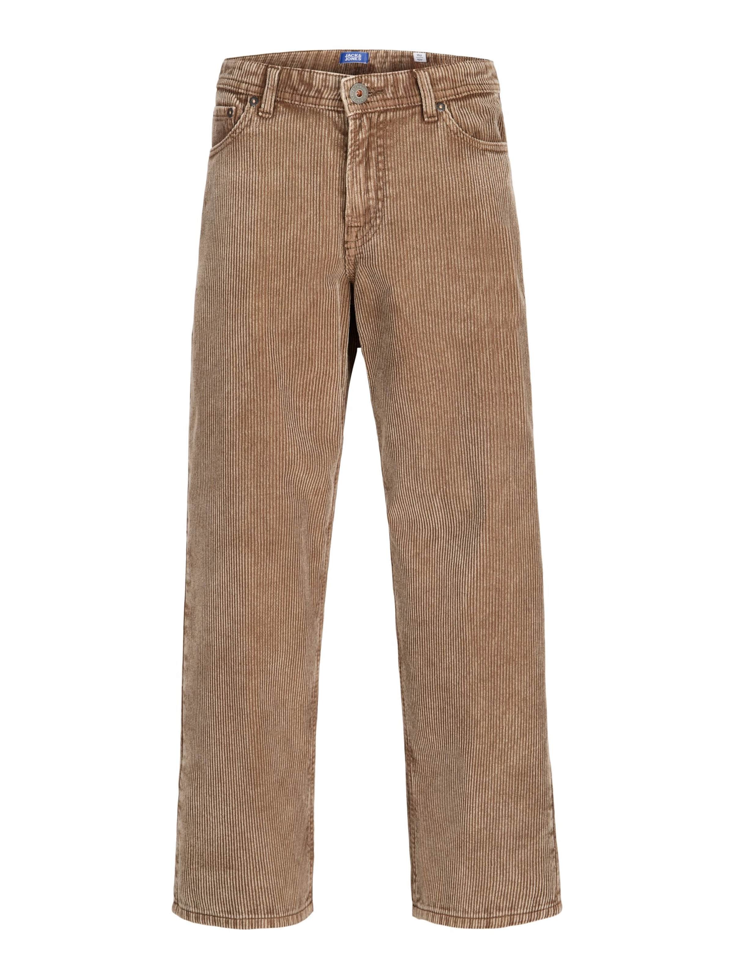 Jack & Jones Junior Baggy Hose 'JPSTAlex' in Braun: Vorderseite
