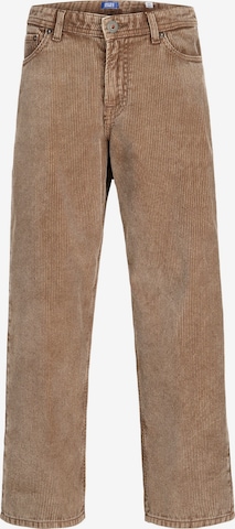 Jack & Jones Junior Baggy Hose 'JPSTAlex' in Braun: Vorderseite