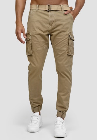 INDICODE JEANS Regular Pants ' Kerr ' in Beige: front