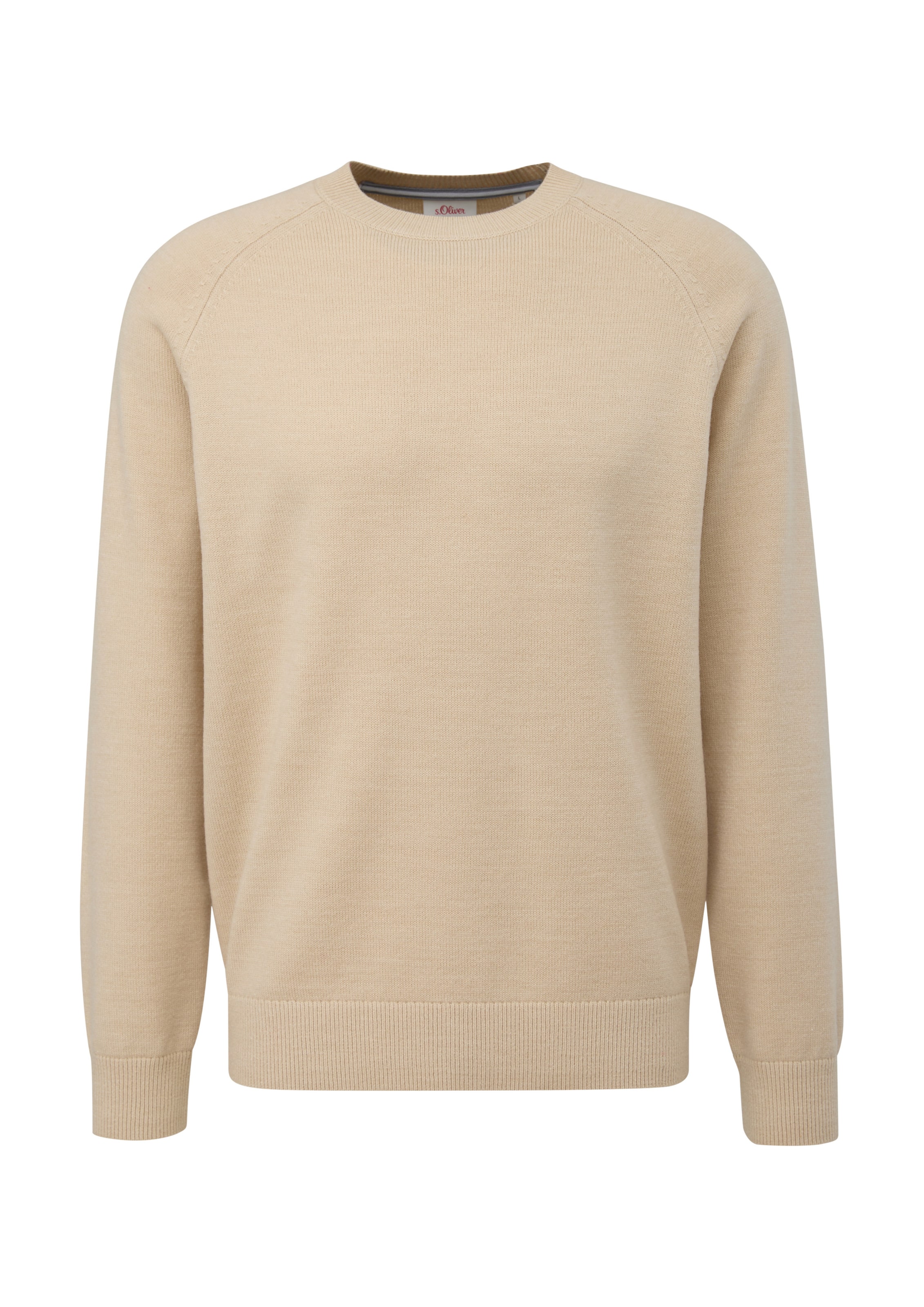 s.Oliver Sweater in Beige: front