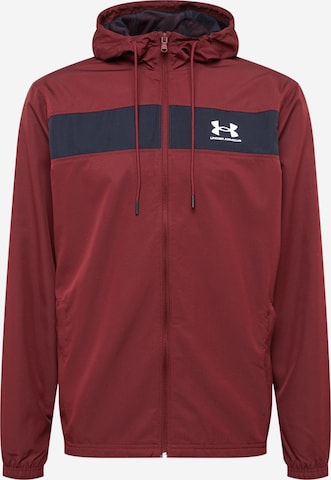 UNDER ARMOUR Athletic Jacket in Red: front