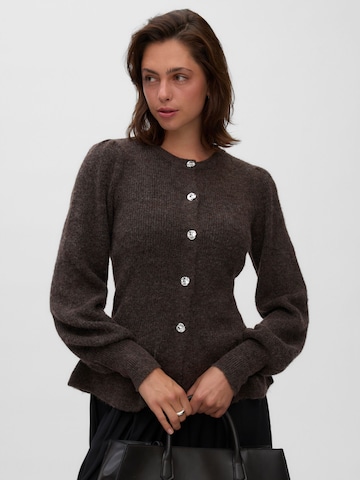 VERO MODA - Cárdigan 'LEMON' en marrón: frente