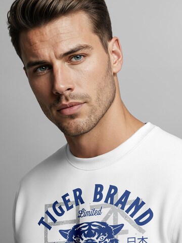 Neverless Sweatshirt 'Tiger' in White