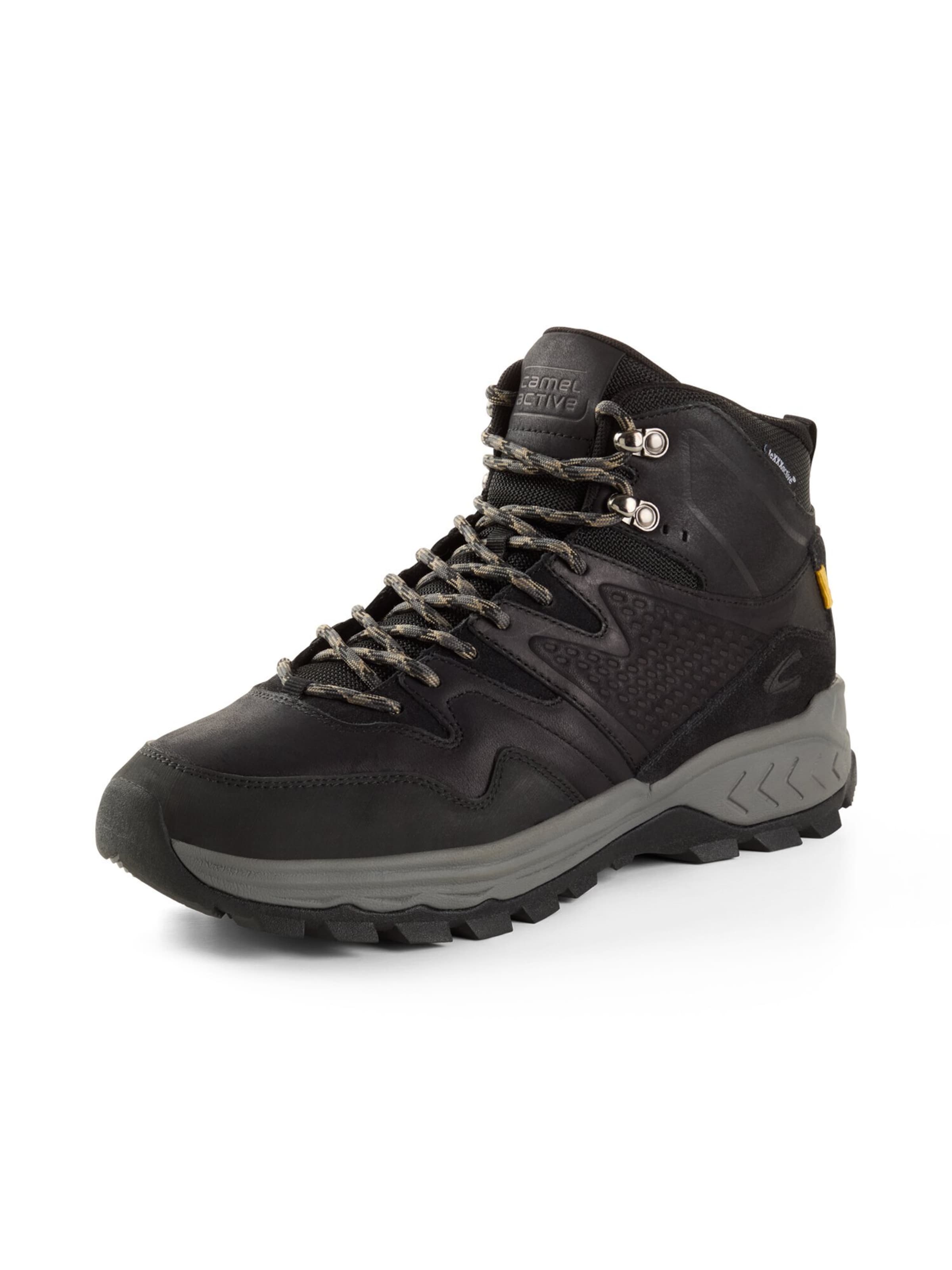 CAMEL ACTIVE Lace-Up Boots in Black: front