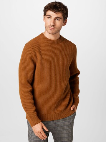 Nudie Jeans Co Pullover 'August' i brun: forside