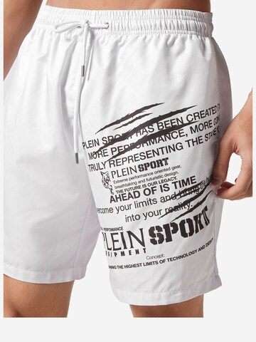 Plein Sport - Calções de banho em branco