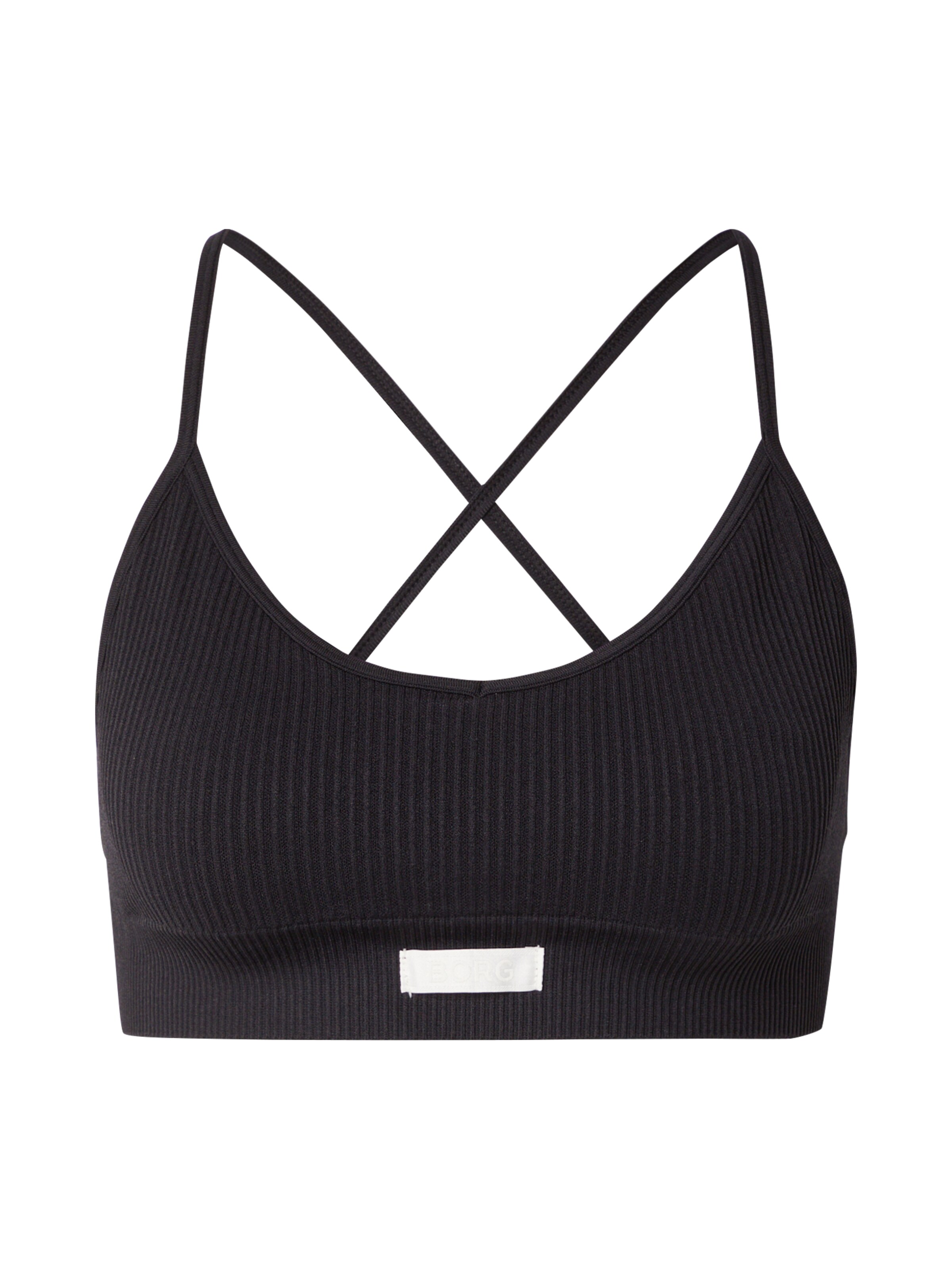 BJÖRN BORG Bustier Sports-BH i sort: forside