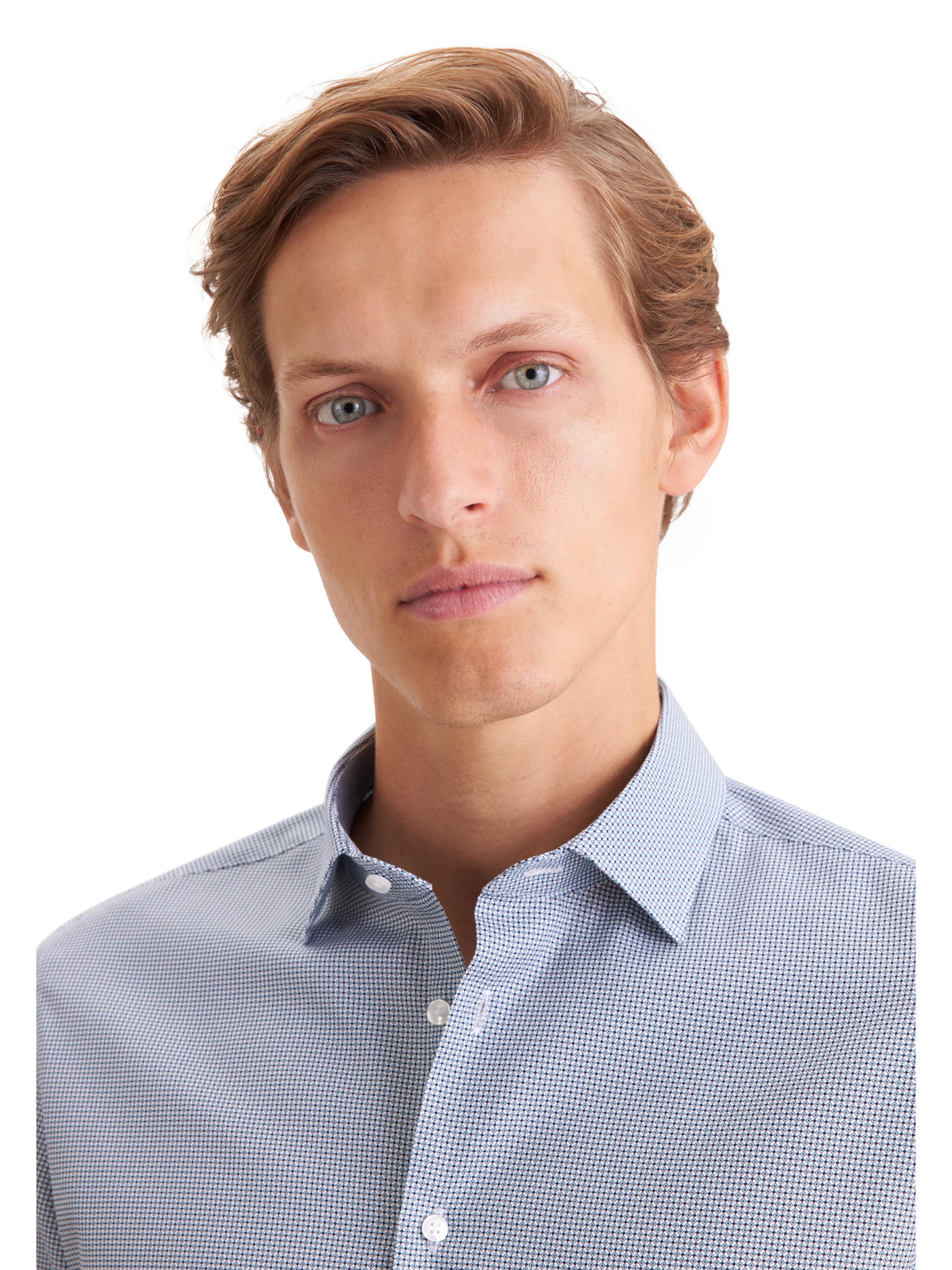 SEIDENSTICKER Regular Fit Businesshemd in Blau