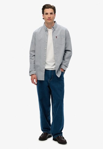 Superdry Regular fit Overhemd in Blauw