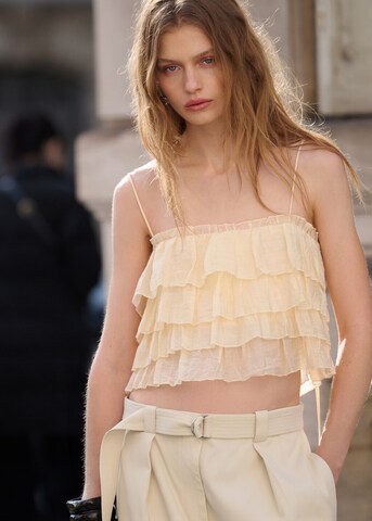 MANGO Top 'Cuqui' in Beige