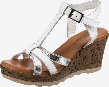 Paul Vesterbro Strap Sandals in White: front