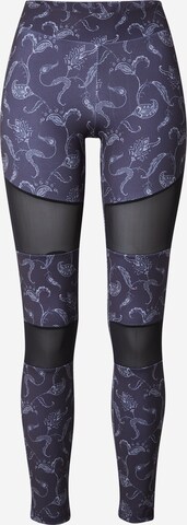 Urban Classics Skinny Leggings in Schwarz: predná strana