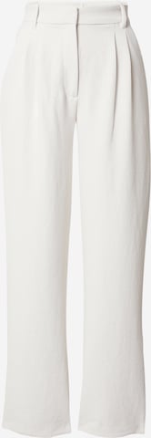 Abercrombie & Fitch - Perna larga Calças com pregas em bege: frente