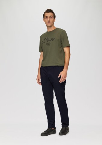 Coupe slim Pantalon s.Oliver en bleu : devant