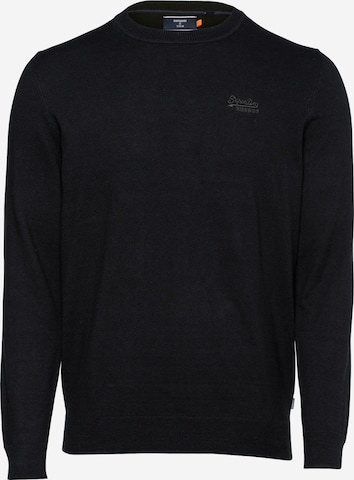 Superdry Пуловер в черно: отпред