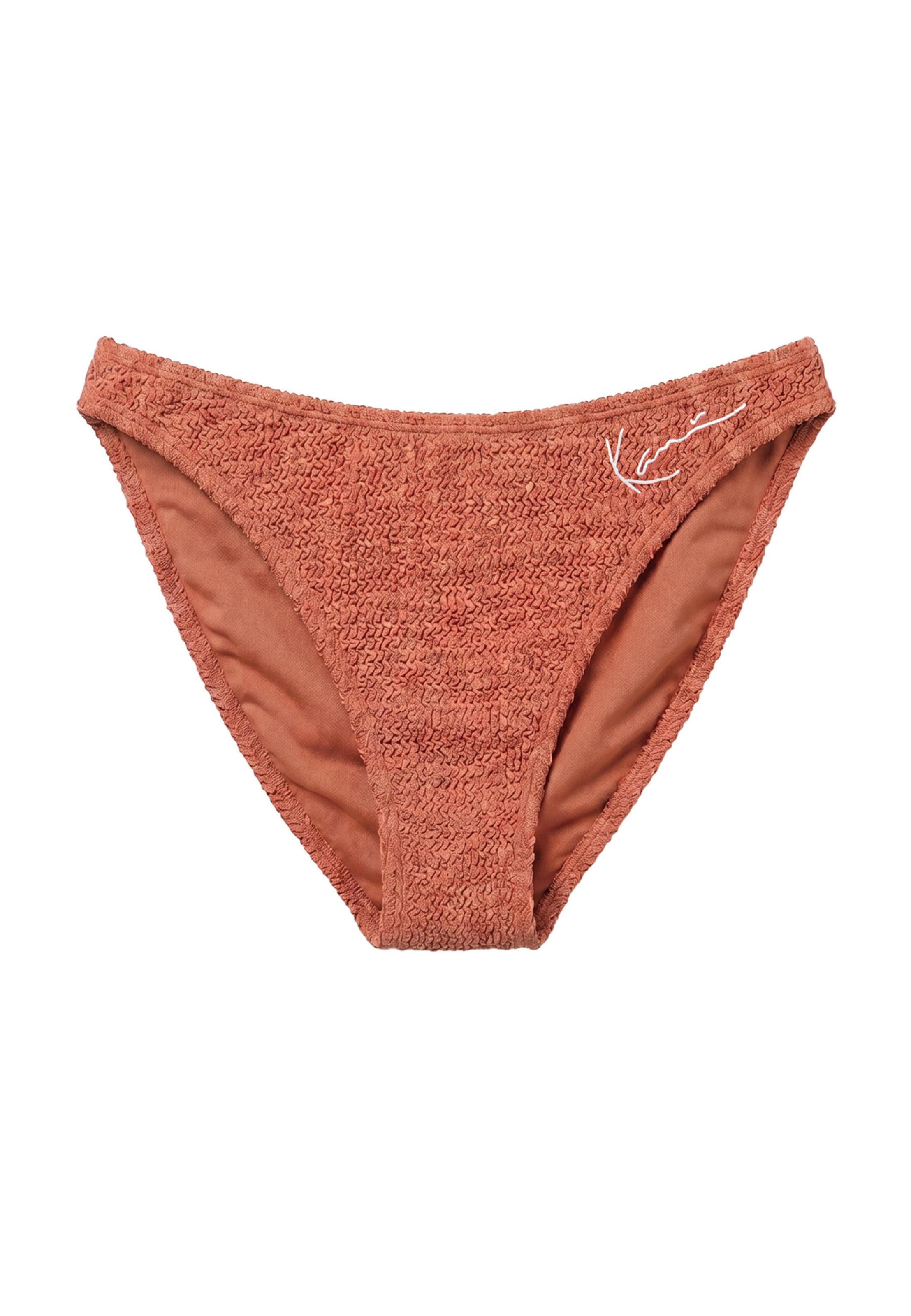 Karl Kani Dół bikini w kolorze brązowy: przód