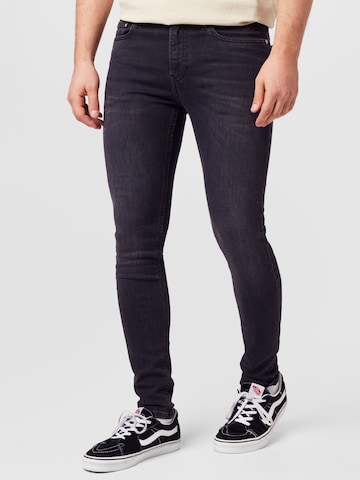 Calvin Klein Jeans Skinny Jeans in Black: front