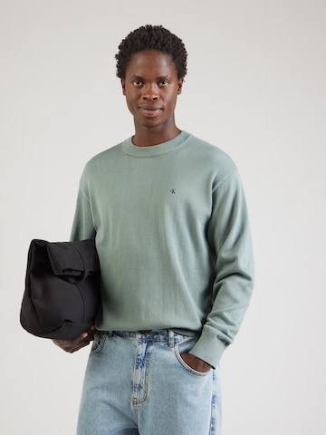Calvin Klein Jeans Свитер 'ESY' в Зеленый: спереди