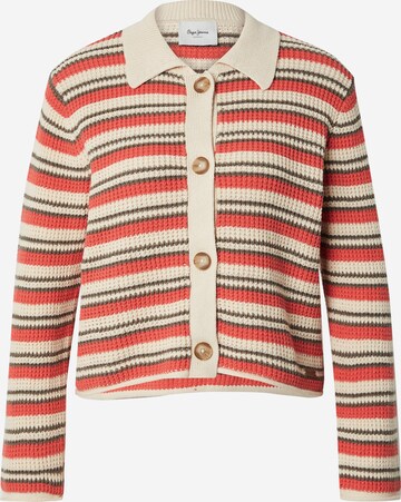 Pepe Jeans Knit Cardigan 'GALA' in Red: front