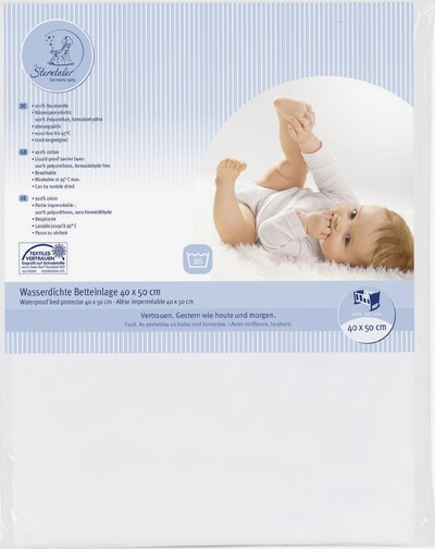 STERNTALER Wasserdichte Betteinlage für Kinder in weiß, Produktansicht