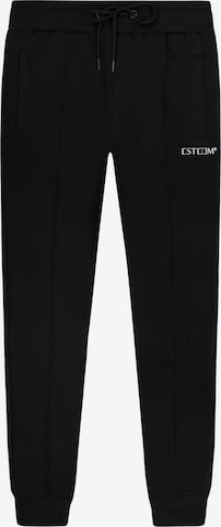 ESTEEM Slimfit Housut 'Essential' värissä musta: etupuoli