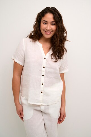 Cream Bluse 'Bellis' i hvid: forside