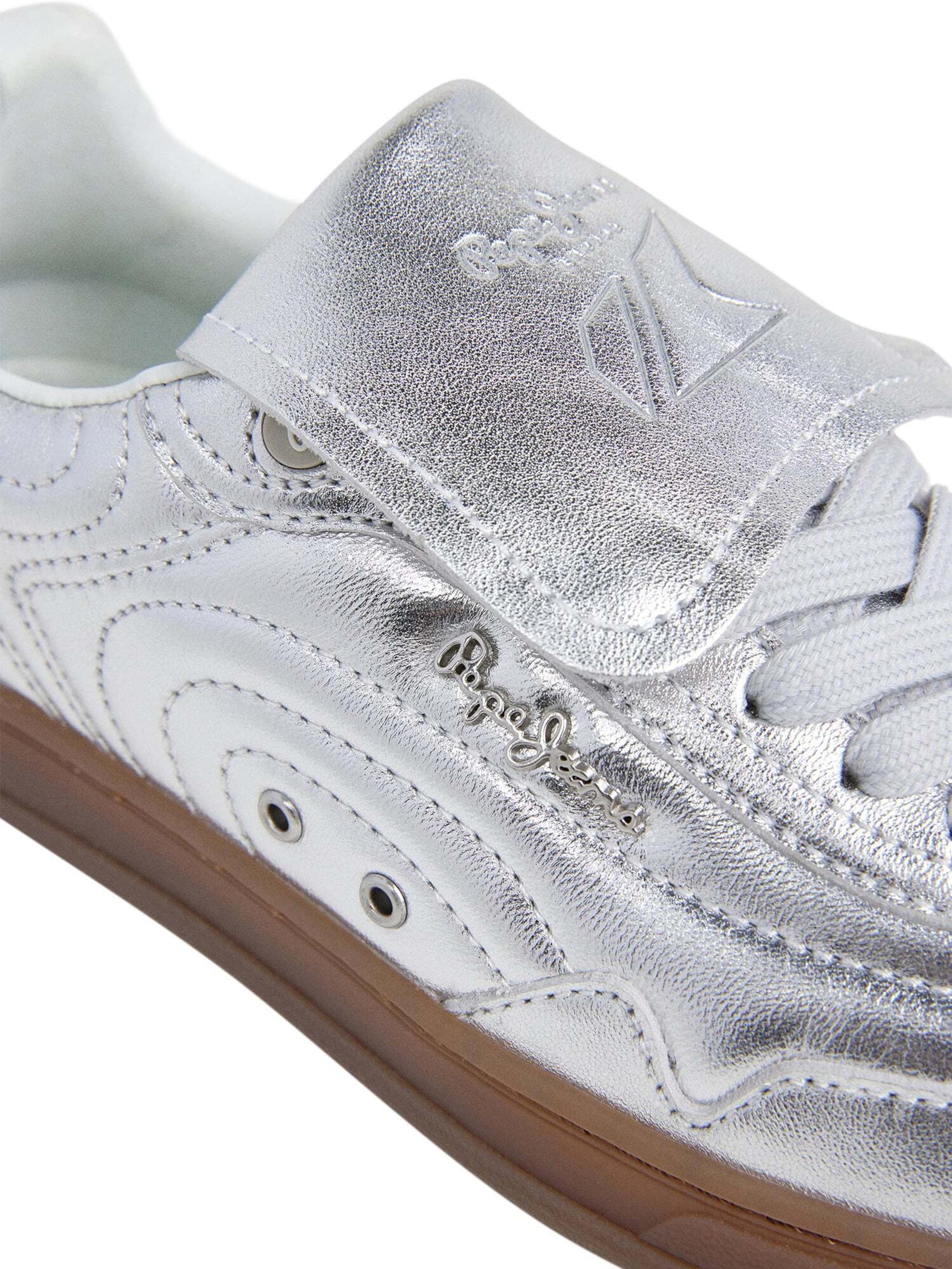Pepe Jeans Sneakers laag 'Ball W' in Zilver
