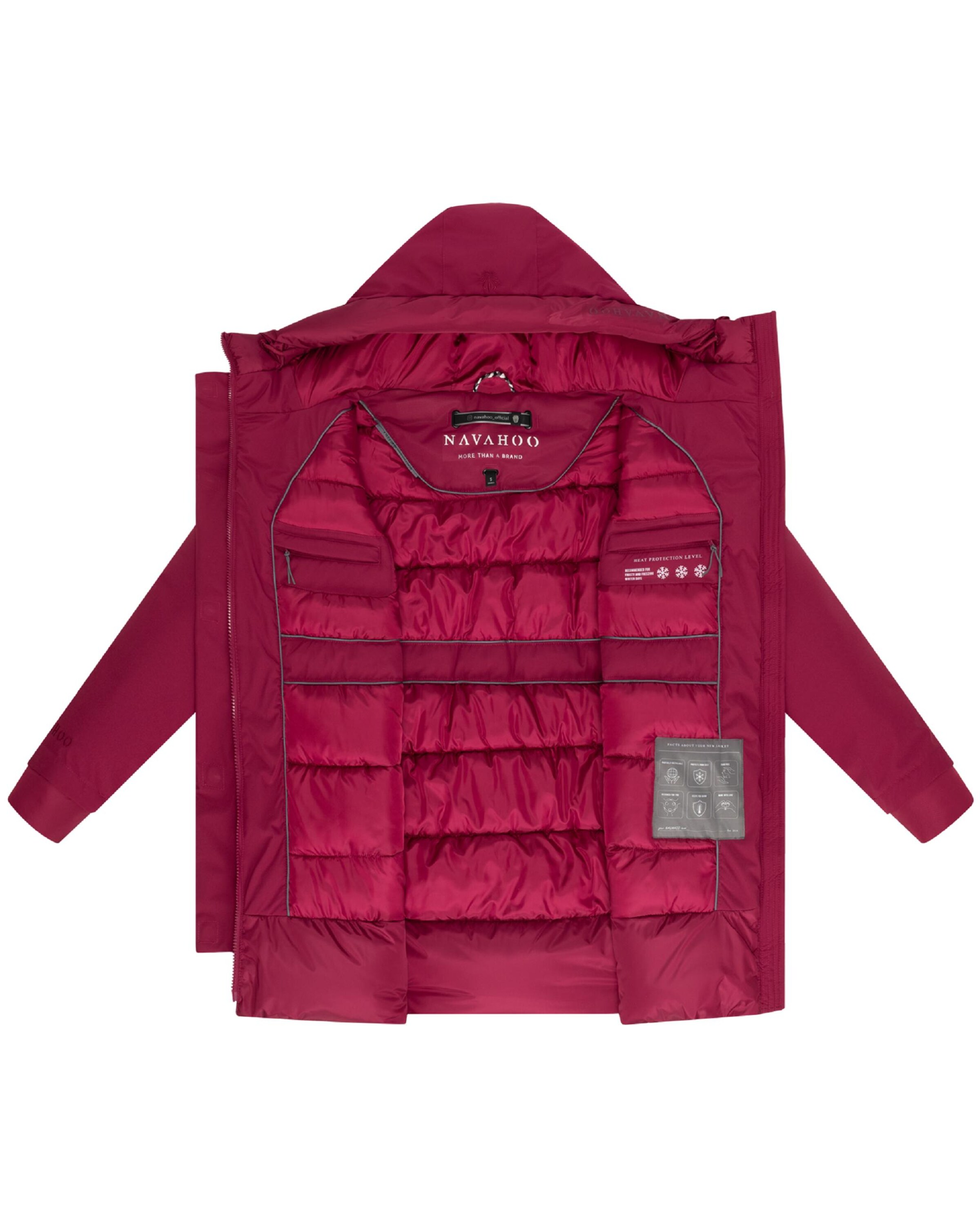 NAVAHOO Winter Coat 'Prinzessin 14' in Red