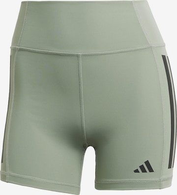 ADIDAS PERFORMANCE Workout Pants 'Optime' in Green: front
